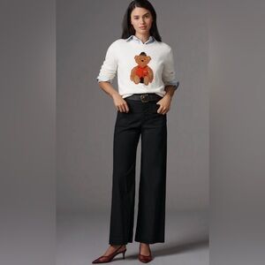 Anthropologie The Colette Full Length Wide Leg Pants by Maeve Black 27